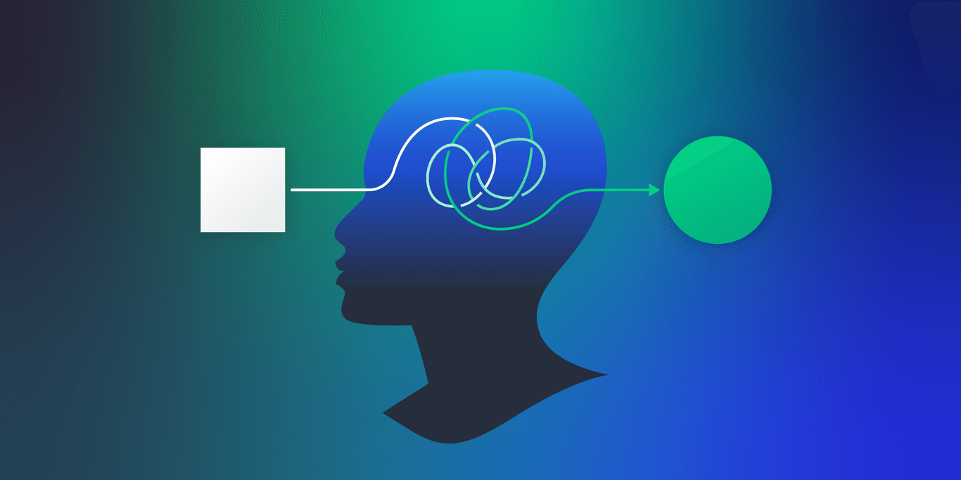 Doğrulama yanlılığını (confirmation bias) simgeleyen, bir yapboz parçasını yanlış yere zorla yerleştirmeye çalışan bir eli gösteren illüstrasyon.